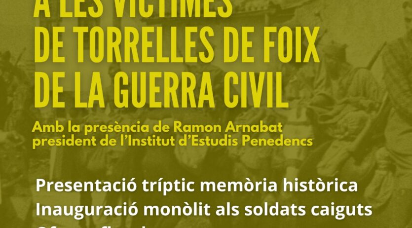 Torrelles de Foix ret homenatge a les víctimes de la Guerra Civil