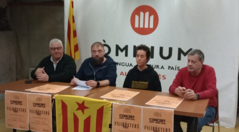 Filibusters protagonitzarà el concert popular de Sant Jordi a Vilafranca
