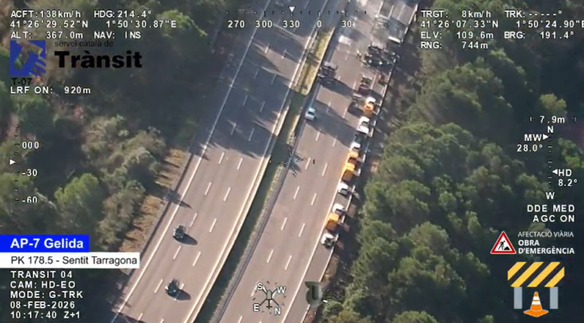 L’AP-7 a Martorell reobre totalment en sentit sud