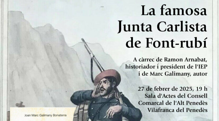 Marc Galimany presenta el llibre ‘La famosa Junta Carlista de Font-rubí’ a Vilafranca