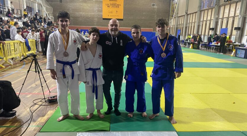 Tres medalles i un 5è lloc de l’Escola de Judo Vilafranca-Vilanova a la Copa Catalunya infantil