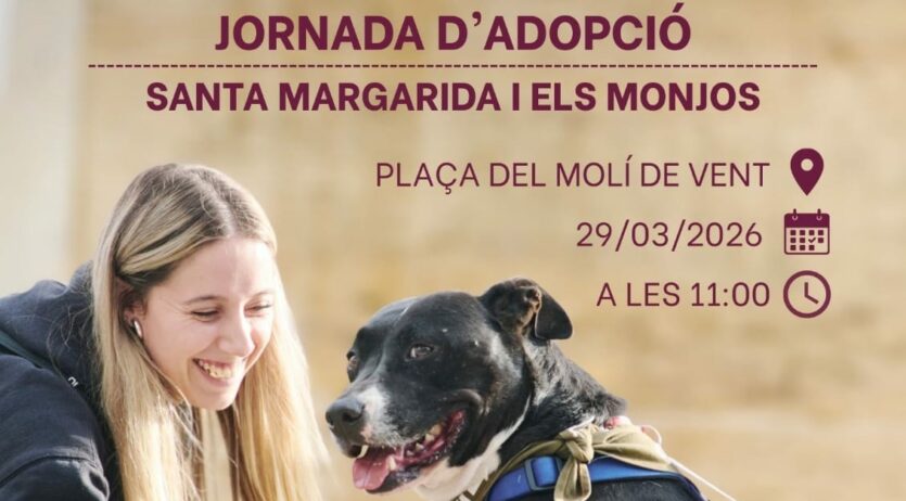 El CAAD Penedès organitza una jornada d’adopcions a Santa Margarida i els Monjos