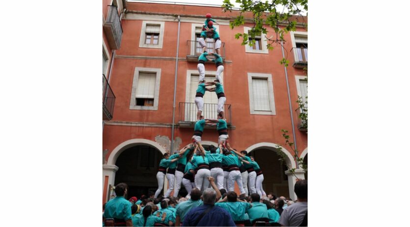 Els Castellers de Vilafranca estrenen la td8f, el 7d8 i el 9d7 a la Diada del Graller