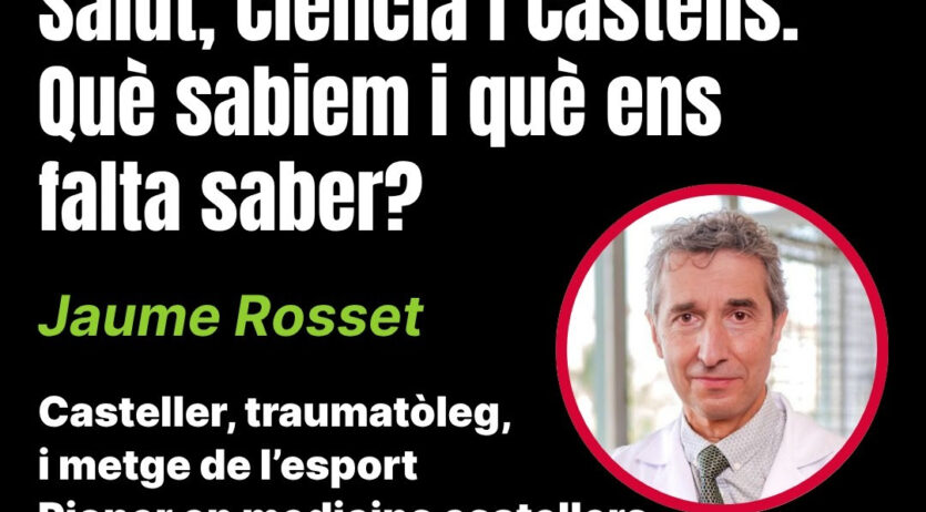 Jaume Rosset a la primera conferència de la Càtedra UB de Salut i Castells