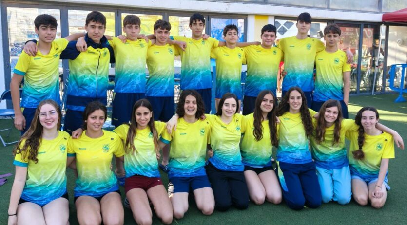 Els equips alevins i infantils del CN Vilafranca, al top 10 català per segon any consecutiu