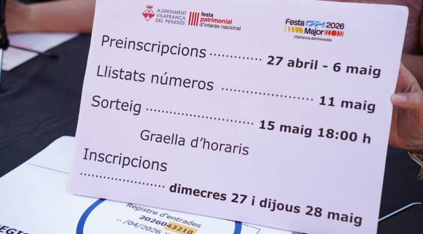 Ja són públics els números de participació per al sorteig de la Festa Major dels Petits