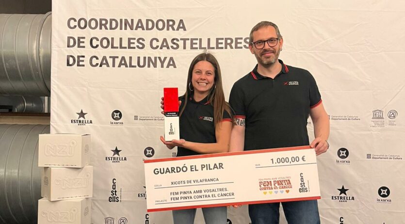 Els Xicots de Vilafranca donen la dotació del premi El Pilar a la Marató de 3Cat