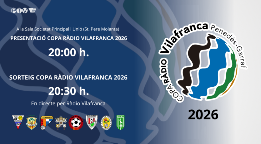 Aquest dilluns, presentació i sorteig de la Copa Ràdio Vilafranca 2026